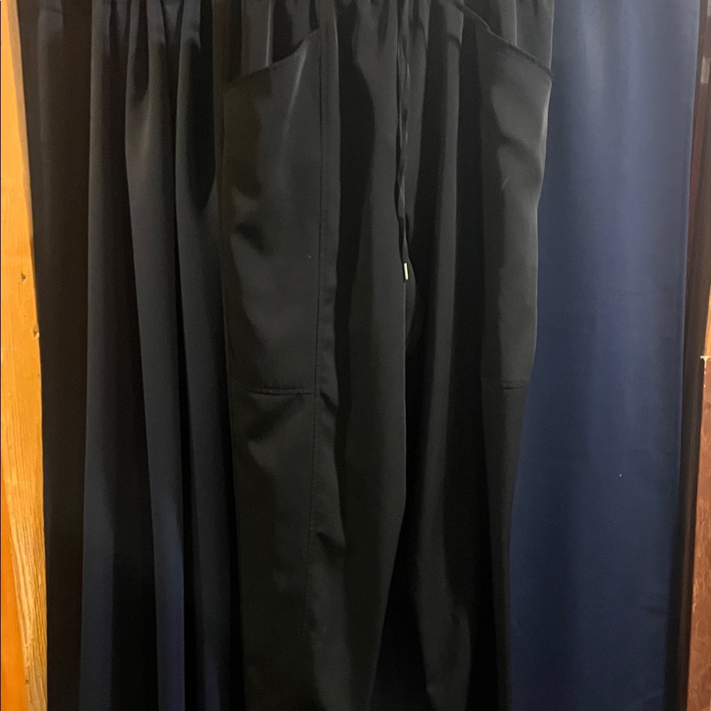 Avec Les Filles Black Straight leg, utility pants